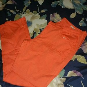 Orange jeans